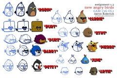Alternate Angry Bird Designs