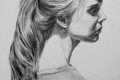 Hair Study - Charcoal