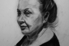 Old Woman - Charcoal